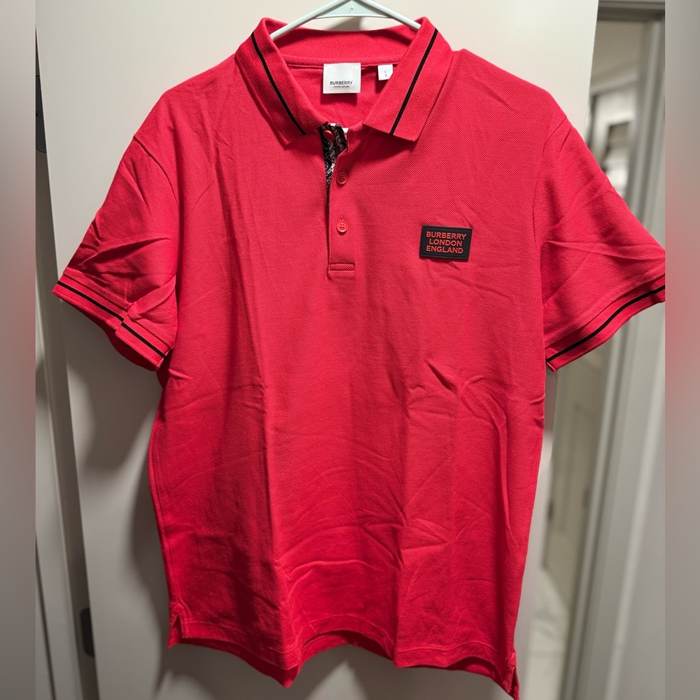 BURBERRY LONDON ENGLAND Grenford Short Sleeve Polo Men’s | Size - Large | NWOT